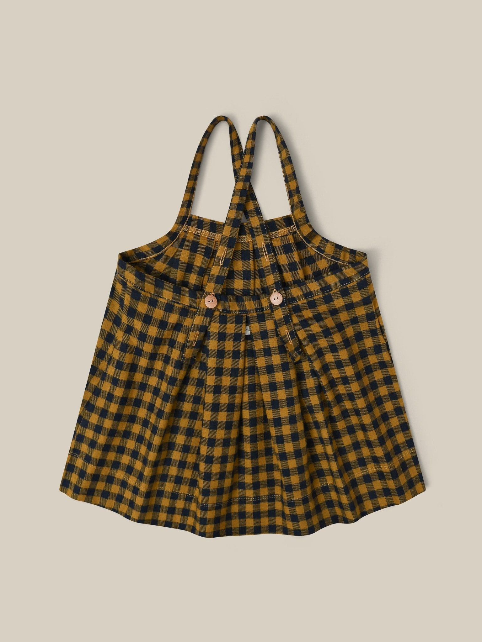 Blueberry Gingham Tribe Skirt Organic Zoo - enjoykidsus