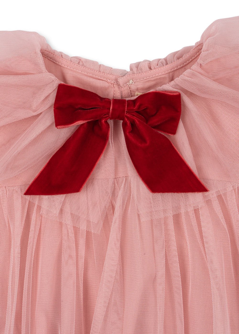 BOW DRESS - mellow rose Konges Sløjd - enjoykidsus