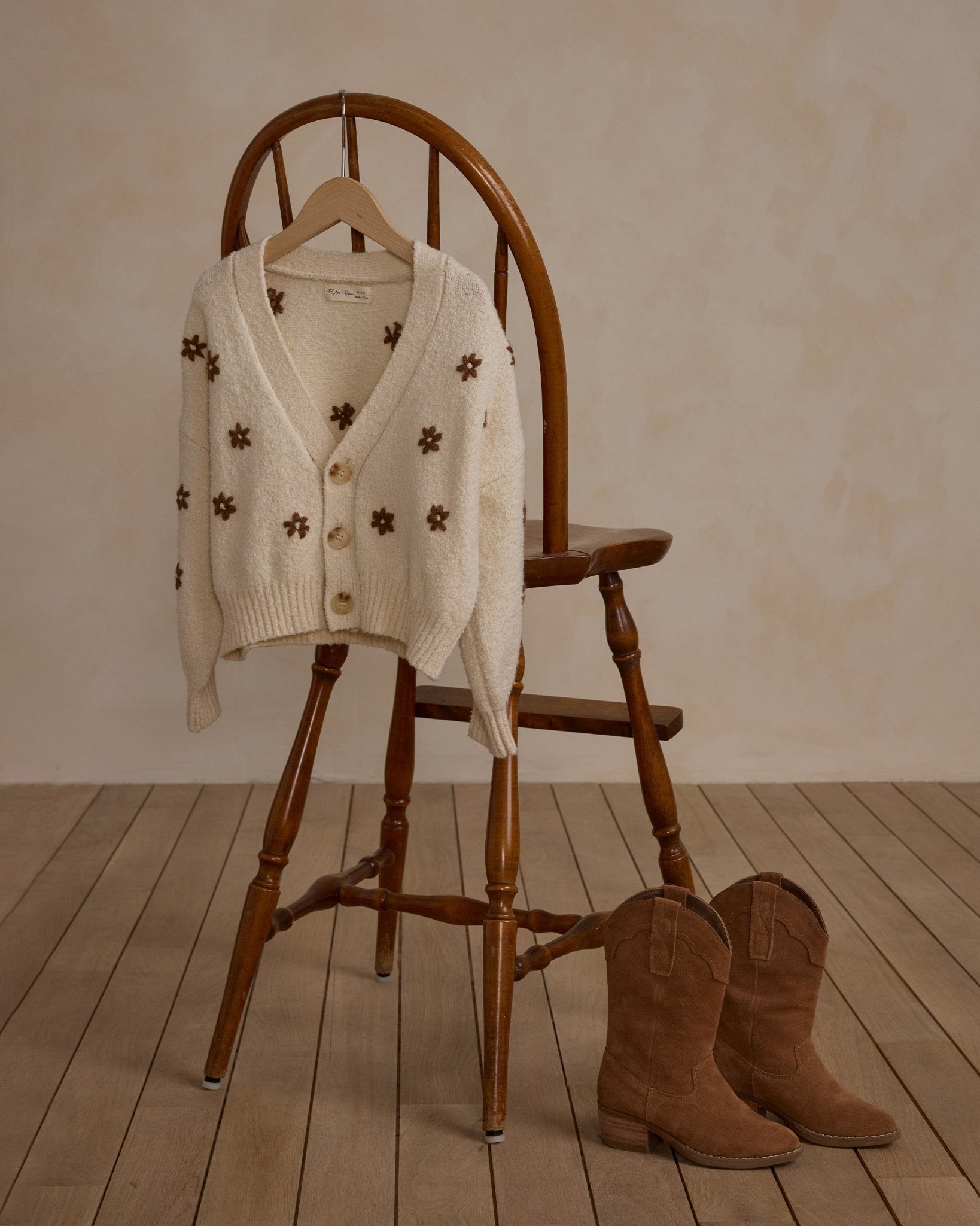 Rylee + Cru Boxy Crop Cardigan || Flowers Rylee + Cru