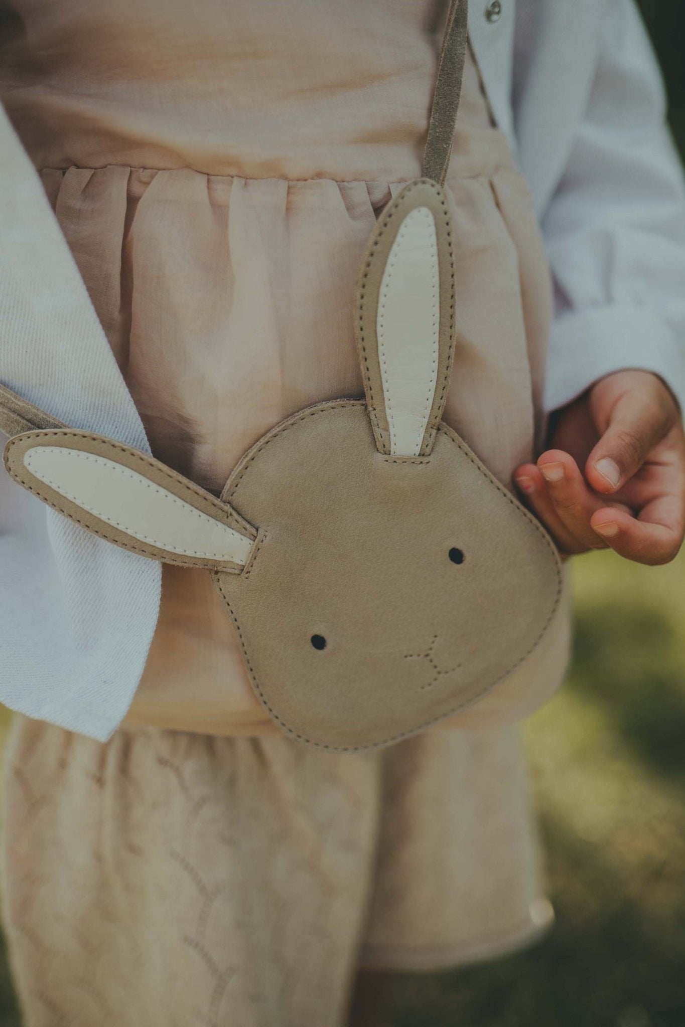 Britta Classic Purse | Bunny | Taupe Nubuck donsje - enjoykidsus