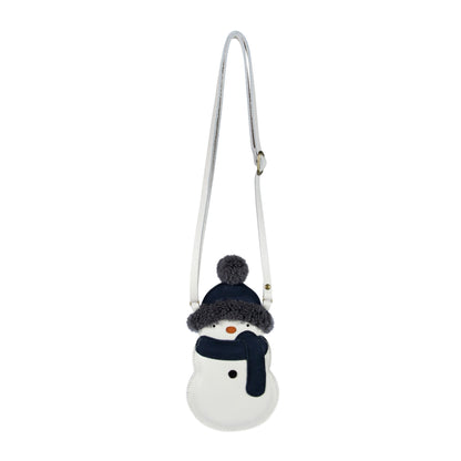 Britta Exclusive Purse | Snowman | Off White Leather Donsje