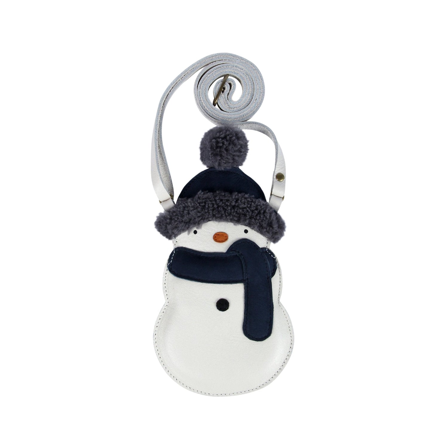 Britta Exclusive Purse | Snowman | Off White Leather Donsje