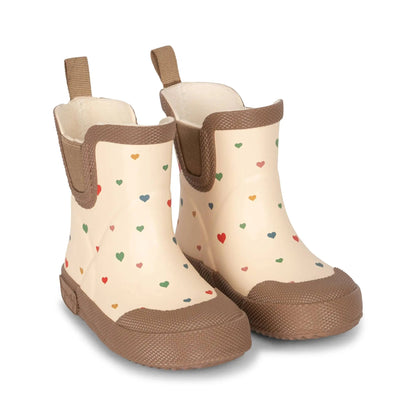 Brume Welly Rain Boots - Multi Foil Hearts Konges Sløjd - enjoykidsus