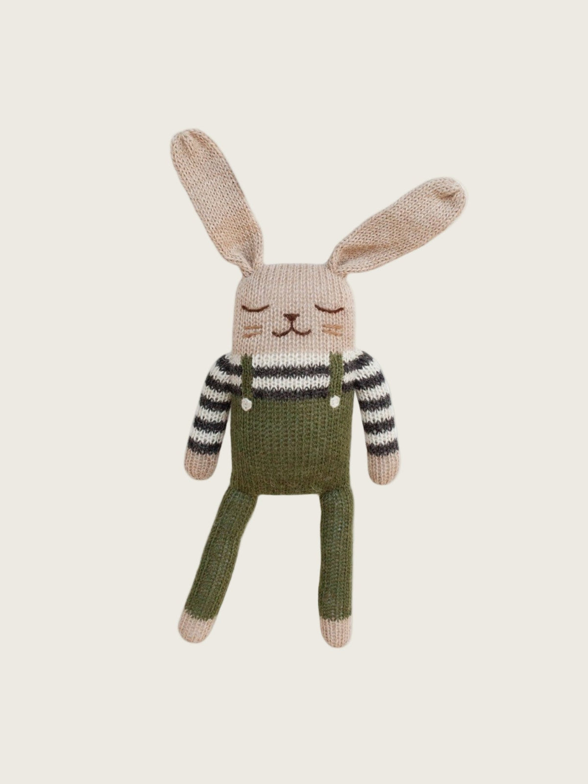 Organic Zoo Bunny Soft Toy - Olive Overalls image 1