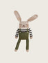 Organic Zoo Bunny Soft Toy - Olive Overalls image 1