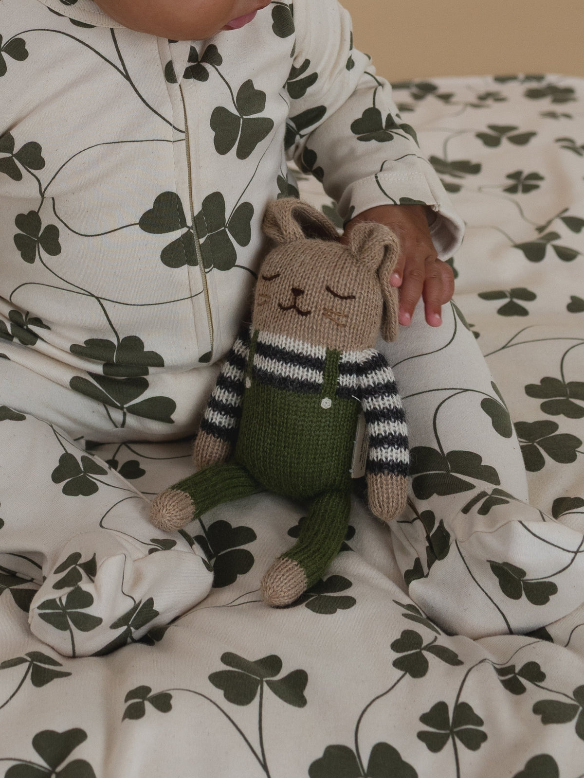 Organic Zoo Bunny Soft Toy - Olive Overalls image 3