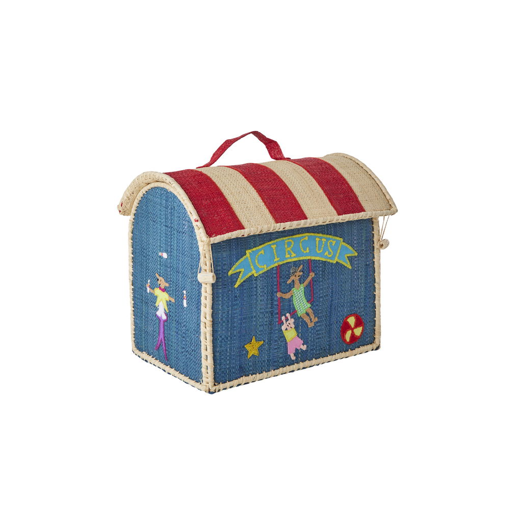 RicebyRice - Raffia Kids Bag with Circus Theme