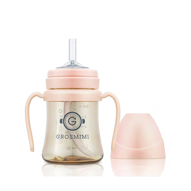 onzenna (Grosmimi and Cha&amp;Mom) - Grosmimi PPSU Straw Cup - 6oz (6 Months+): Peach