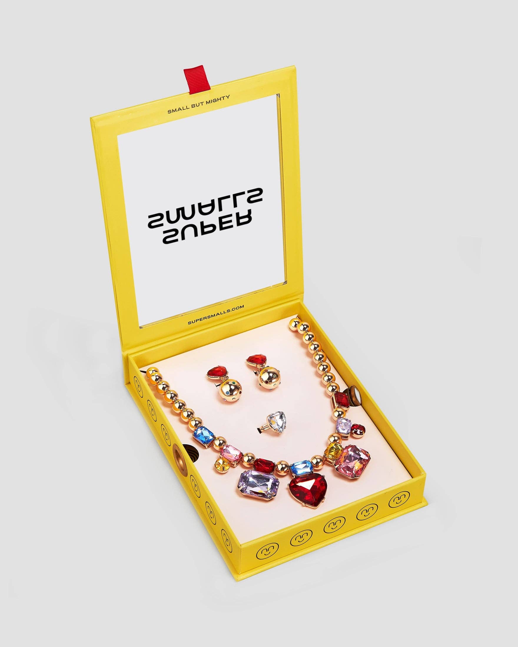Super Smalls - Red Heart Gem Necklace Set
