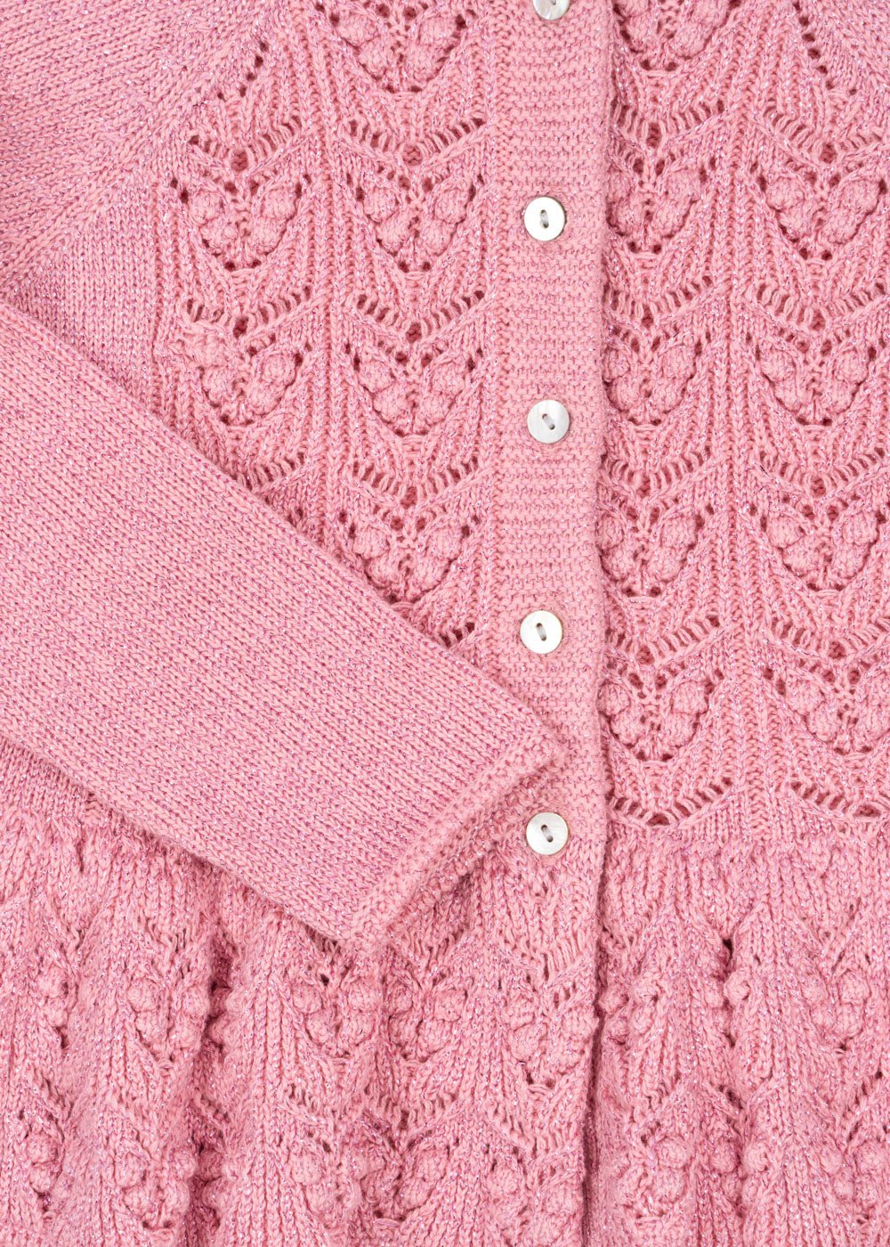 CABBY FRILL CARDIGAN - powder pink Konges Sløjd - enjoykidsus