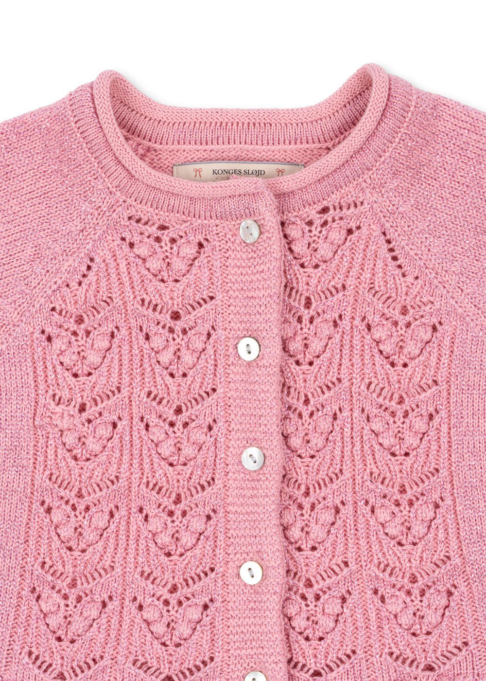 CABBY FRILL CARDIGAN - powder pink Konges Sløjd - enjoykidsus