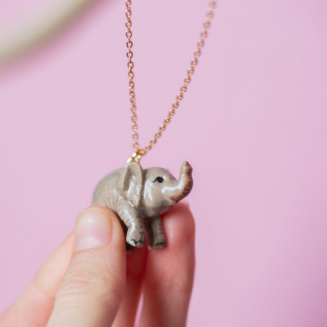 Camp Hollow Baby Elephant Necklace Camp Hollow