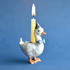 Camp Hollow Blue Goose Birthday Candle Holder | Porcelain Cake Topper Camp Hollow