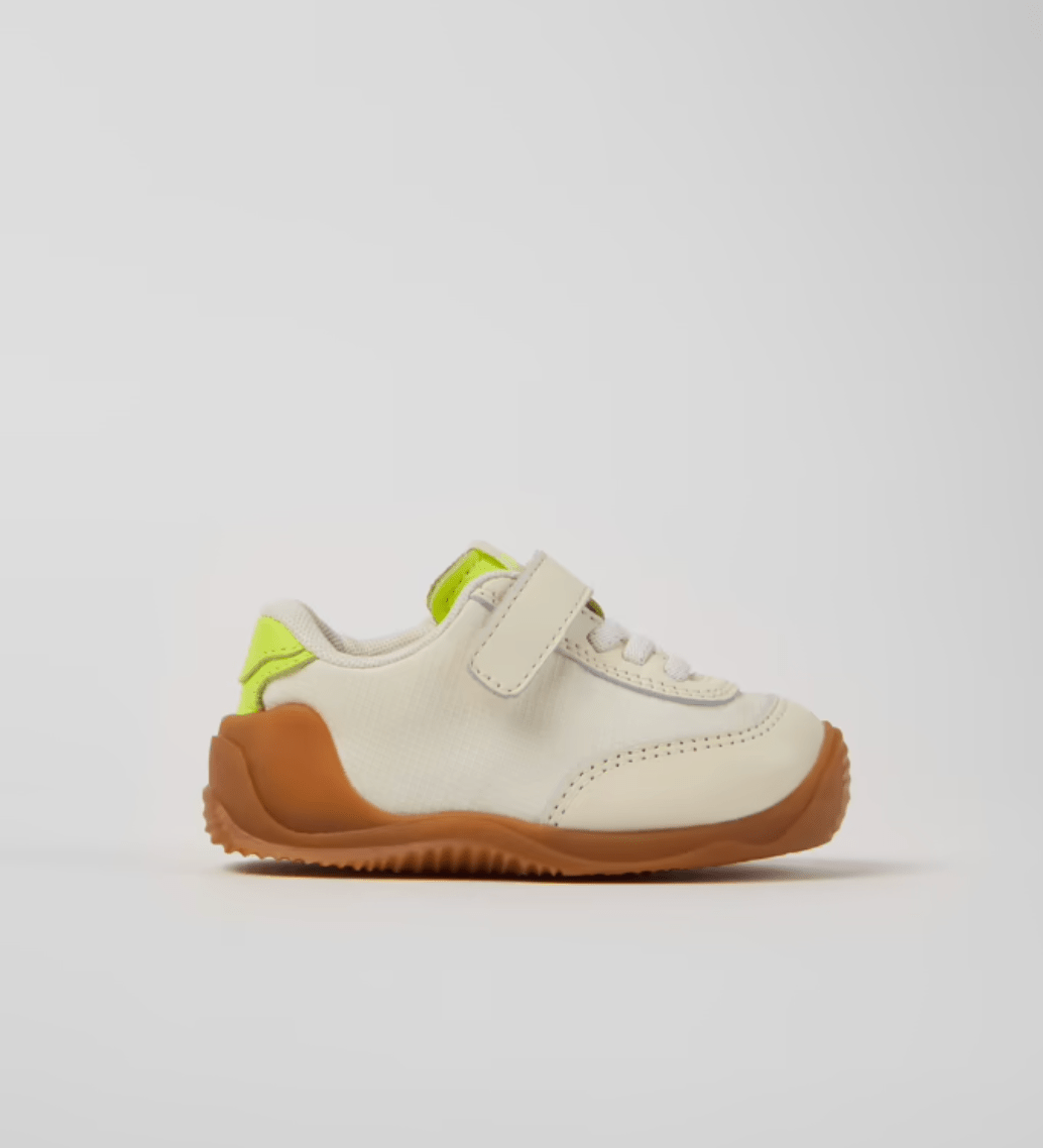 Camper Dadda White Multicolor Textile and Leather Sneakers for Kids camper