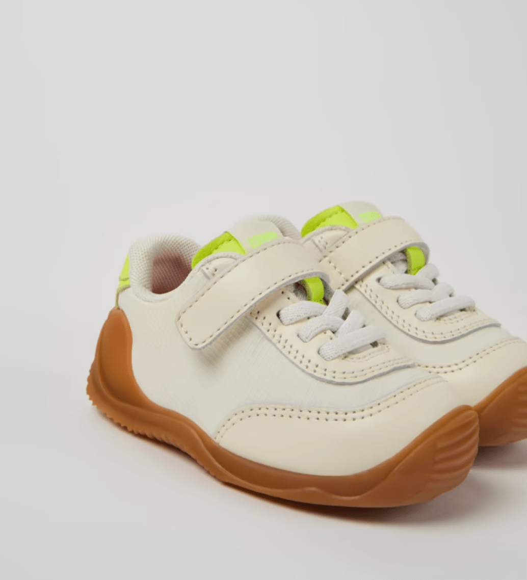 Camper Dadda White Multicolor Textile and Leather Sneakers for Kids camper