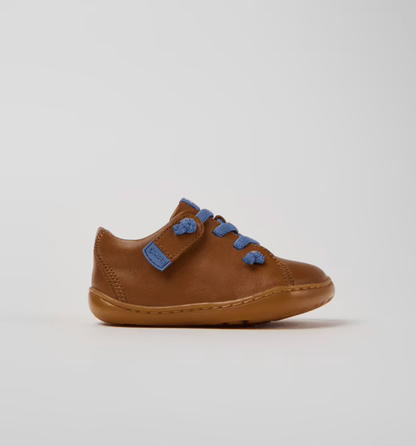 Camper Peu Brown Leather Shoes for Kids. camper