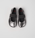 Camper Right Metallic grey leather ballerinas for kids camper