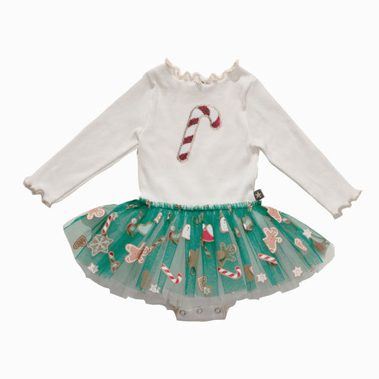 Candy Cane Baby Tutu - Green Petite Hailey - enjoykidsus