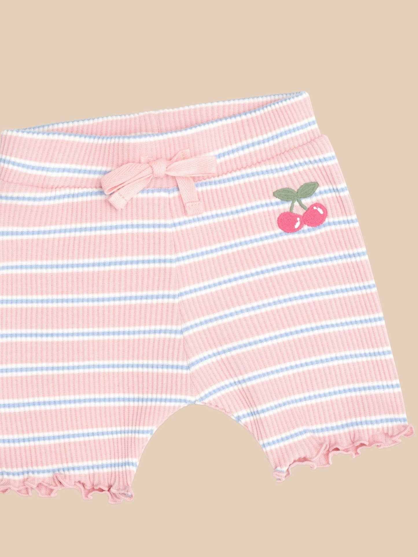 CANDY STRIPE RIB SHORT Huxbaby - enjoykidsus