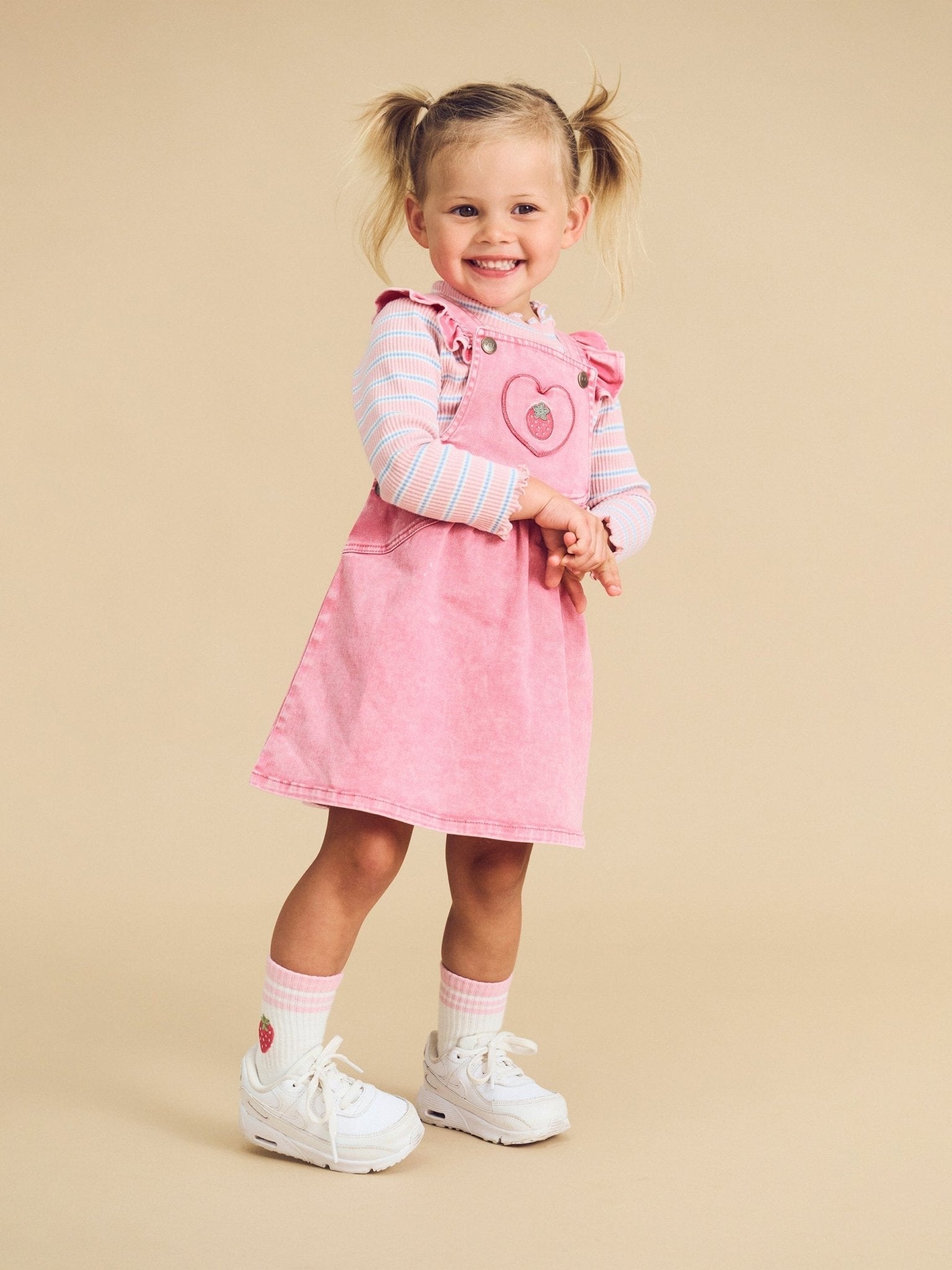 Huxbaby CANDY STRIPE RIB SKIVVY Huxbaby