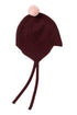 Cashmere Baby Bonnet, Kirsch with Marshmallow Pom - Pom Rosie Sugden