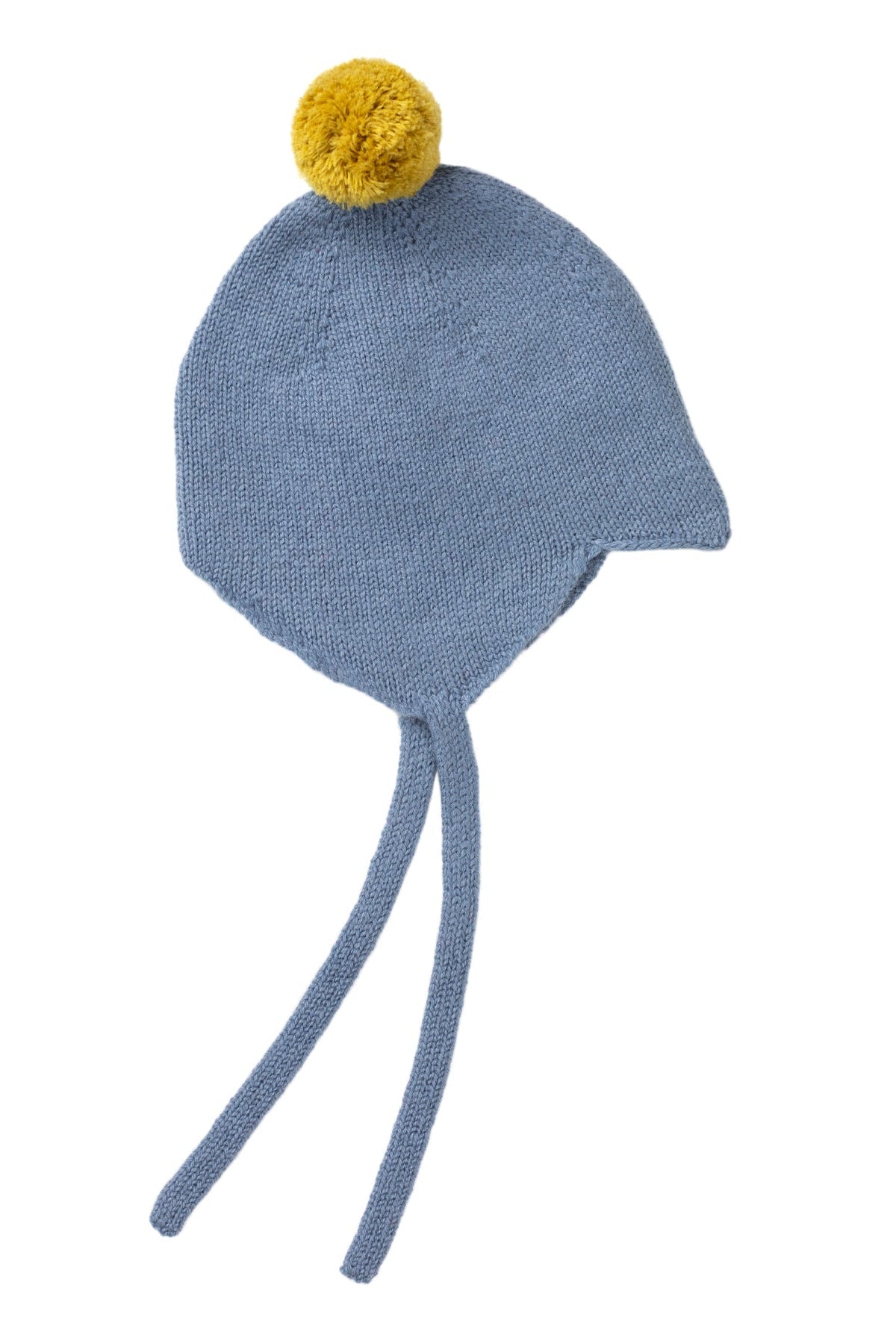 Cashmere Baby Bonnet, Mermaid with Gold Dust Pom - Pom Rosie Sugden