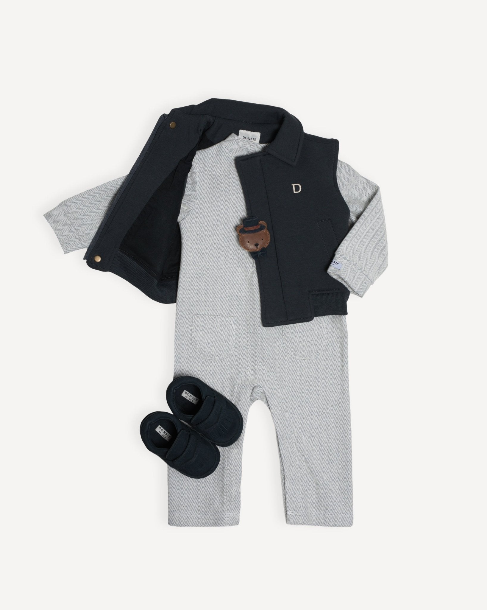 Ceesie Clip | Bear | Cognac Classic Leather Donsje