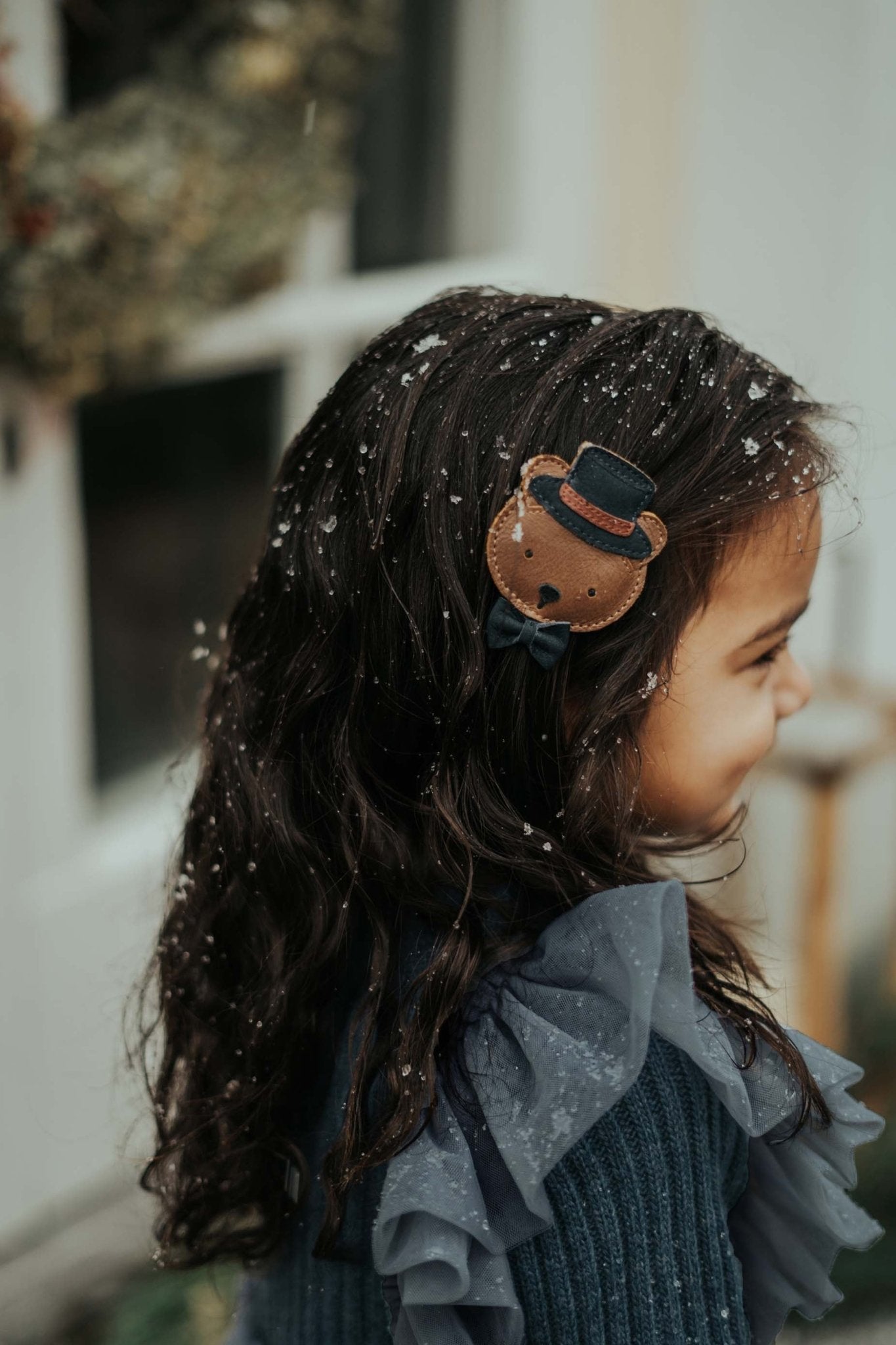 Ceesie Clip | Bear | Cognac Classic Leather Donsje