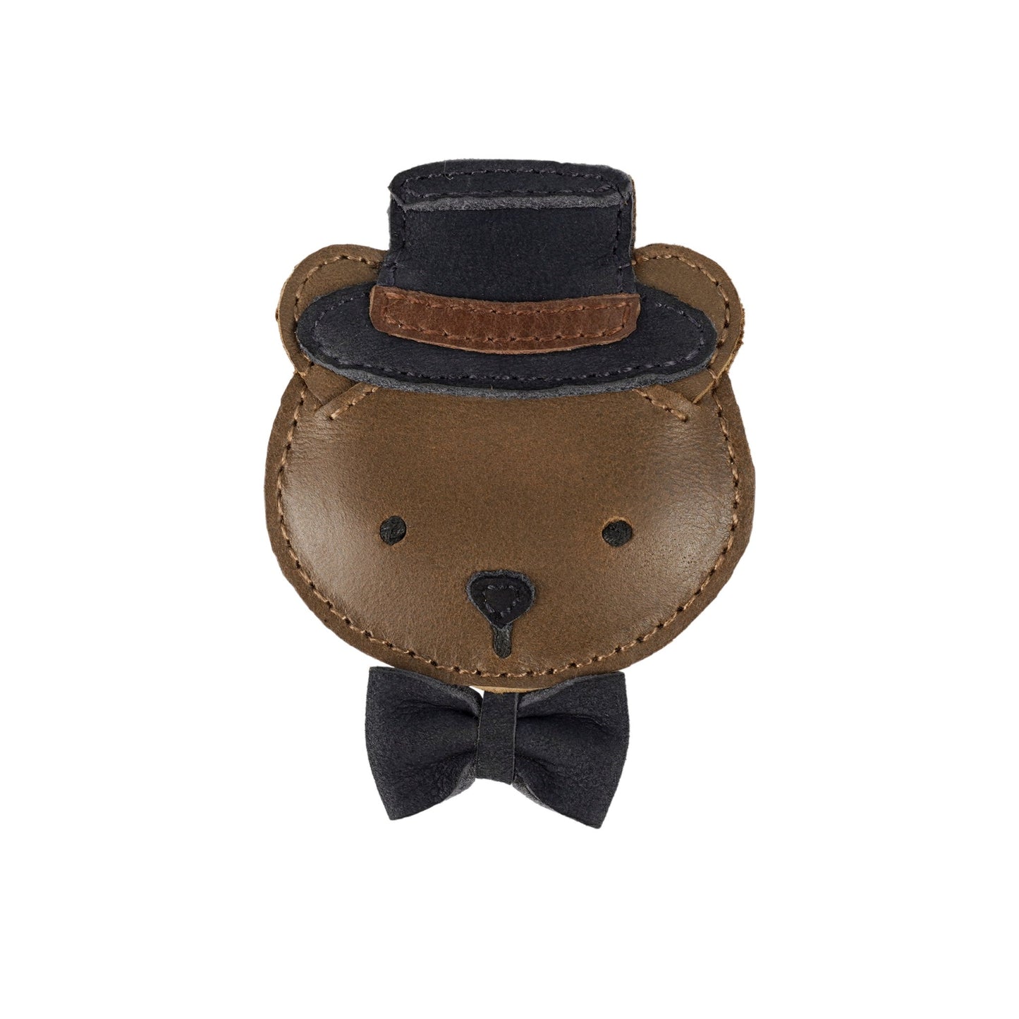 Ceesie Clip | Bear | Cognac Classic Leather Donsje - enjoykidsus