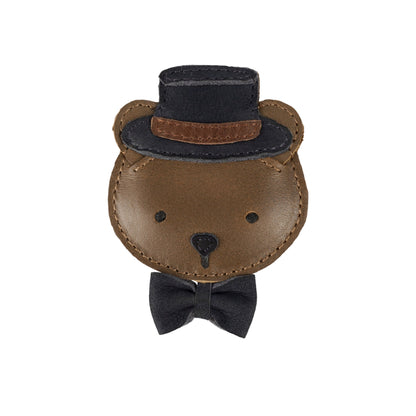 Ceesie Clip | Bear | Cognac Classic Leather Donsje - enjoykidsus