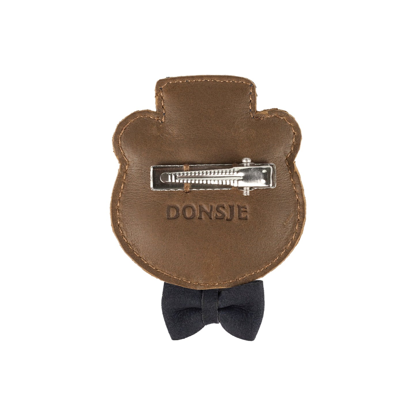 Ceesie Clip | Bear | Cognac Classic Leather Donsje - enjoykidsus