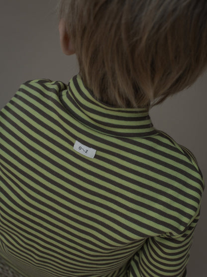 Organic Zoo Chicory Stripes Turtle Neck Top image 3