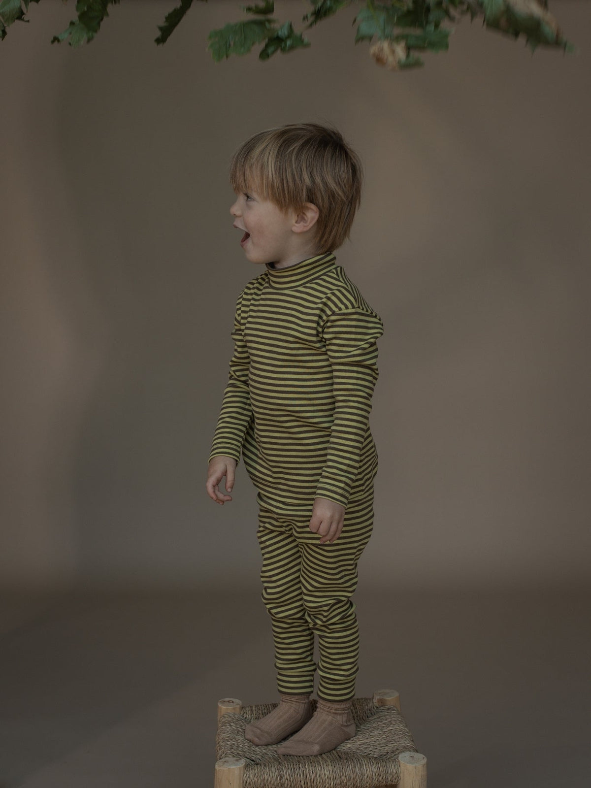 Organic Zoo Chicory Stripes Turtle Neck Top image 2