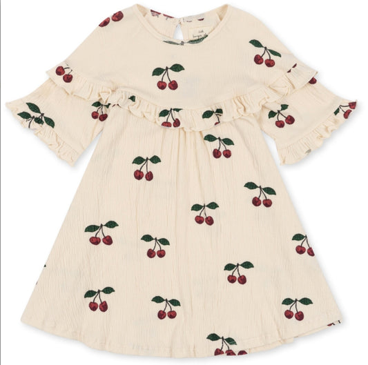 CHLEO FRILL DRESS - Ma Grande Cerise Konges Sløjd - enjoykidsus