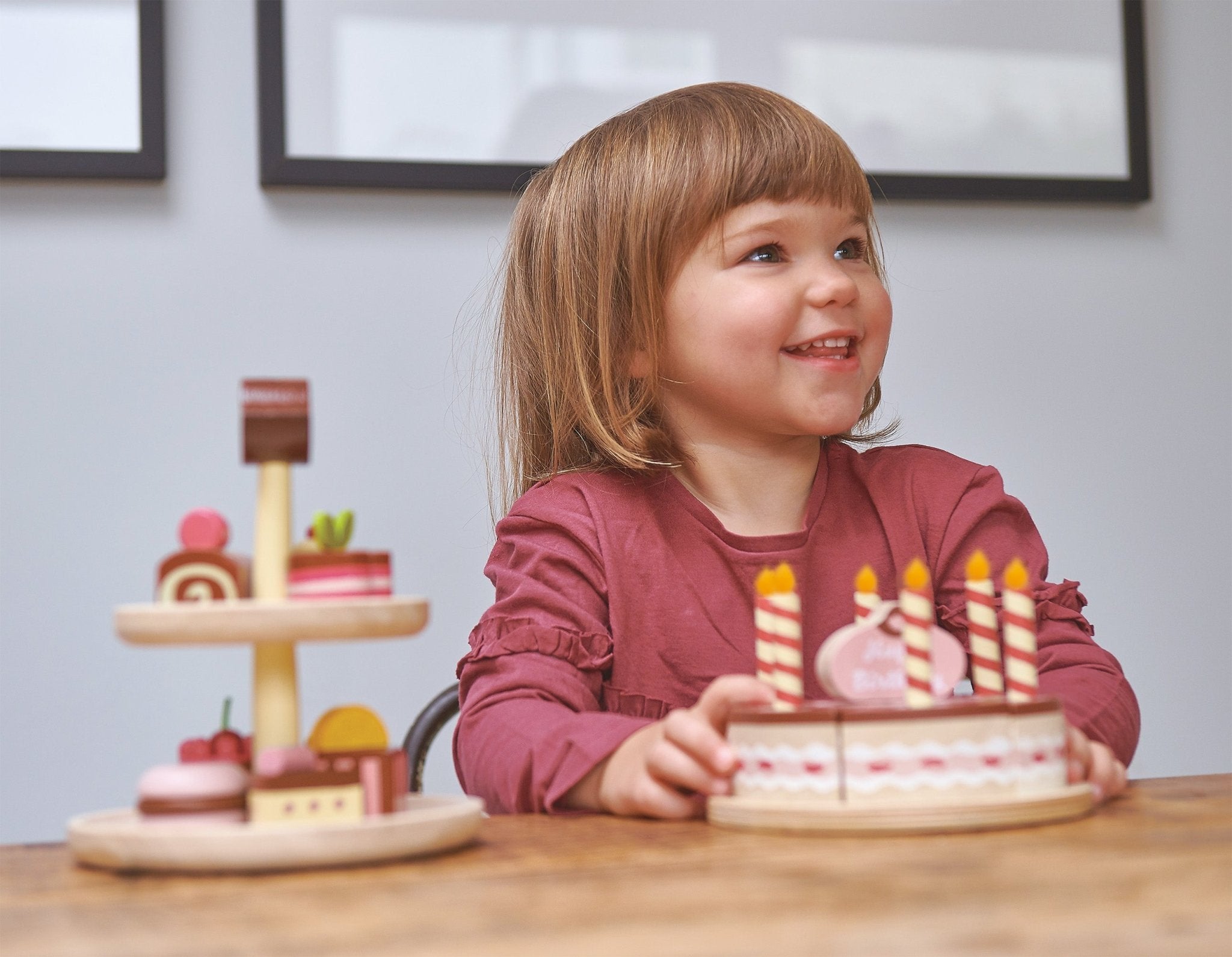 Chocolate Birthday Cake Tender Leaf Toys