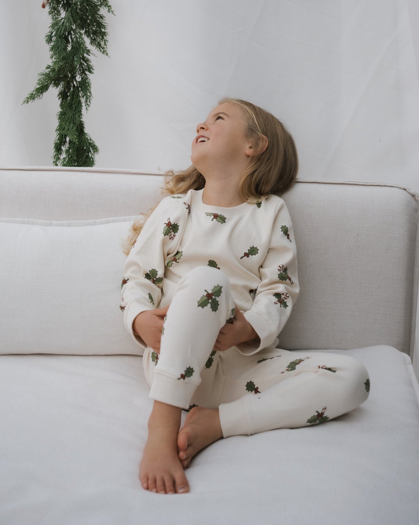 Christmas Holly Slim Pyjamas Organic Zoo - enjoykidsus