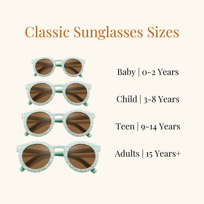 CLASSIC: BENDABLE & POLARIZED SUNGLASSES | FERN PLAID Grech & Co - enjoykidsus