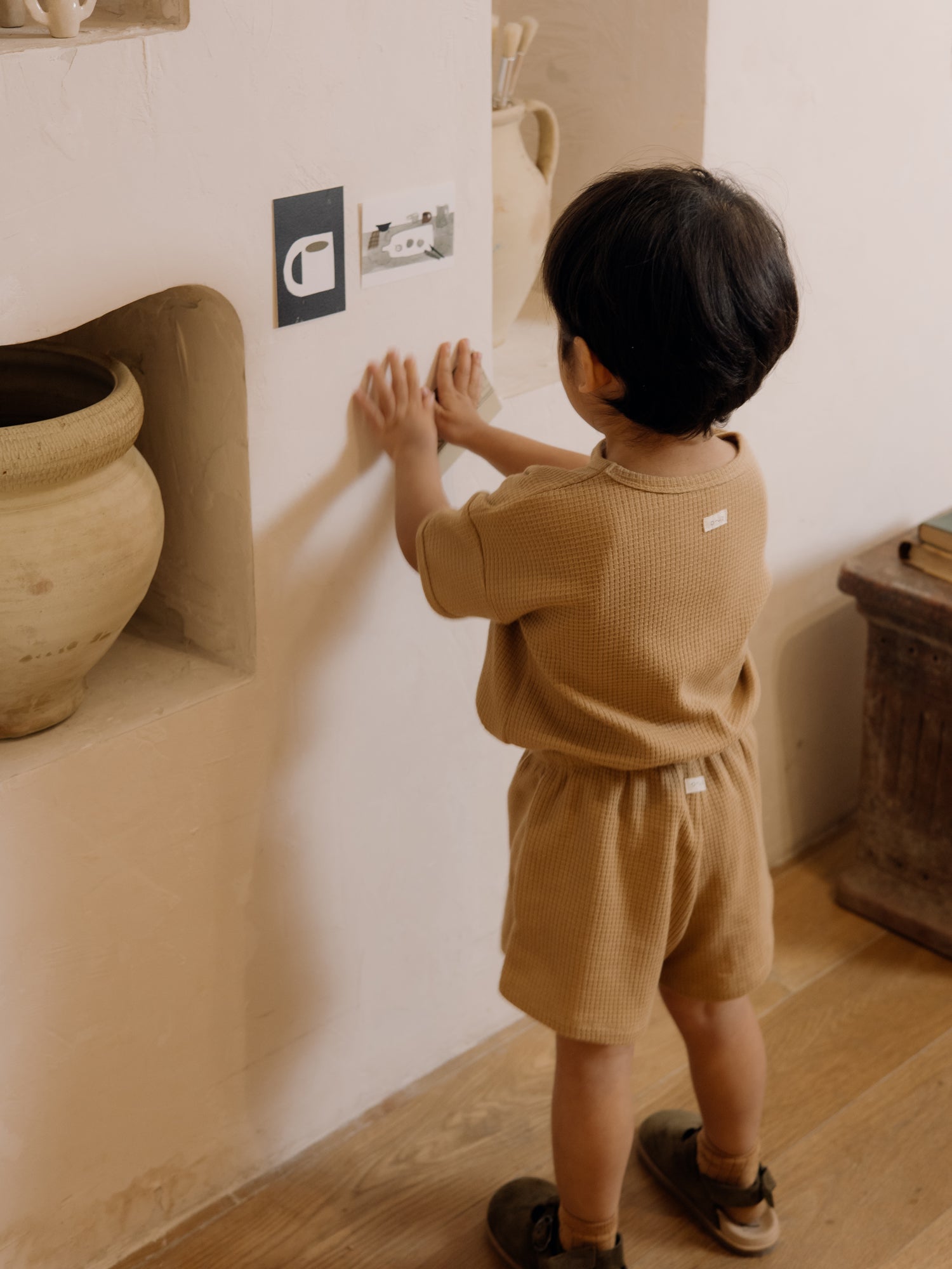 Claypot Waffle Rope Shorts Organic Zoo