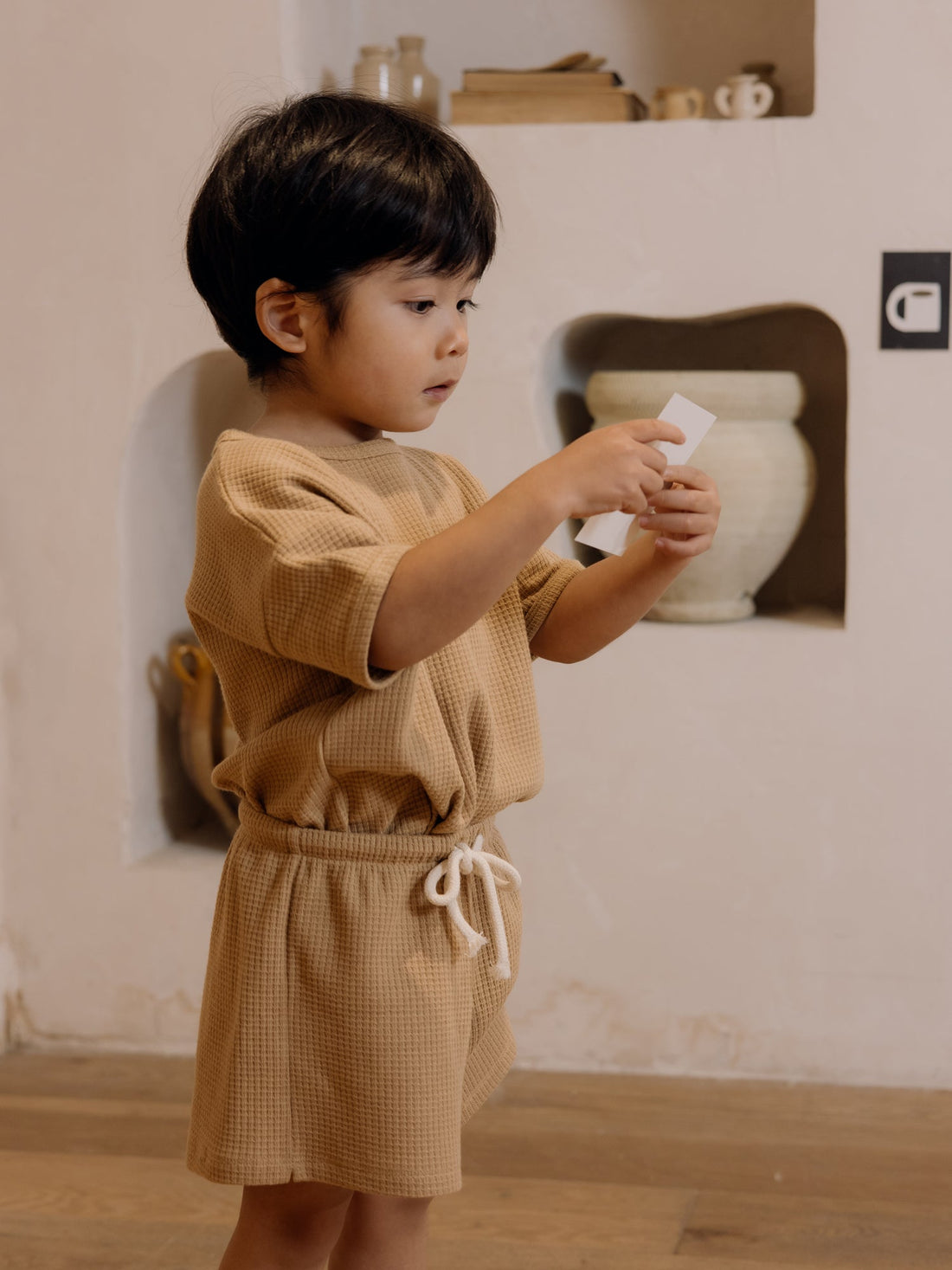 Claypot Waffle Rope Shorts Organic Zoo