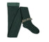 Clémence - Liberty Ruffle Ribbed Tights - Vert Forêt Collégien