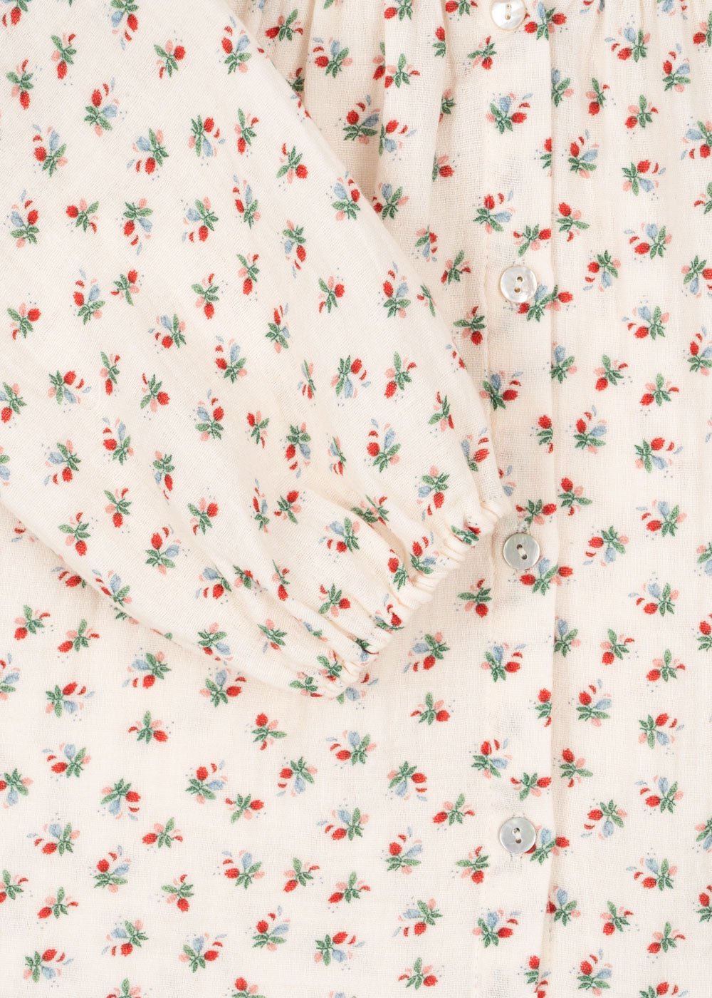 COCO FRILL SHIRT GOTS - FLEUR TRICOLORE Konges Sløjd - enjoykidsus