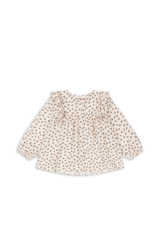 COCO FRILL SHIRT GOTS - FLEUR TRICOLORE Konges Sløjd - enjoykidsus