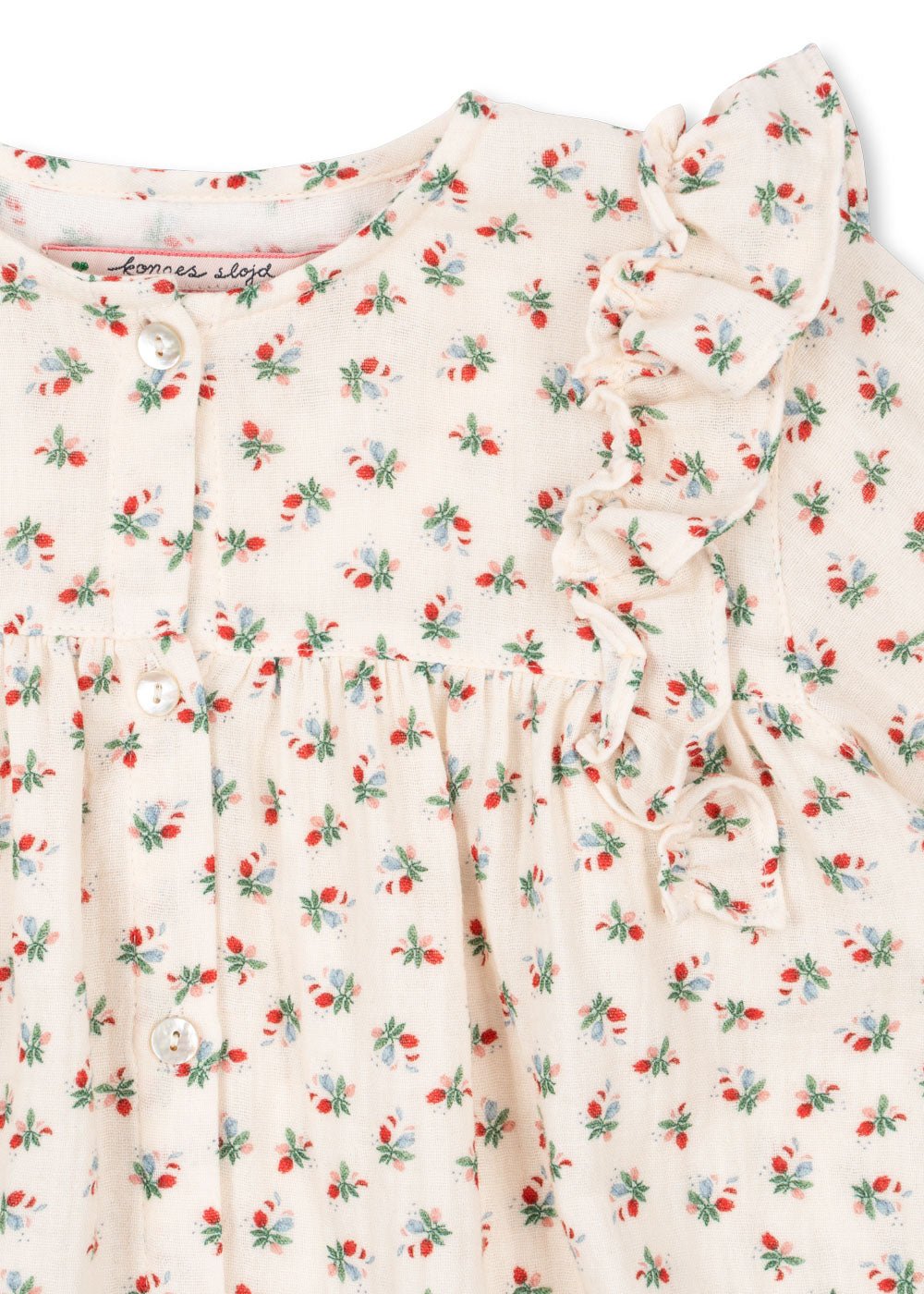 COCO FRILL SHIRT GOTS - FLEUR TRICOLORE Konges Sløjd - enjoykidsus