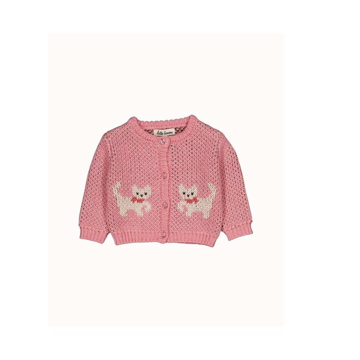 Hello Simone Baby Jeannette Cardigan in Kitty Pale Rose