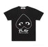 Comme des Garcons Play Black Play Inverted Heart Logo T-Shirt COMME DES GARÇONS PLAY