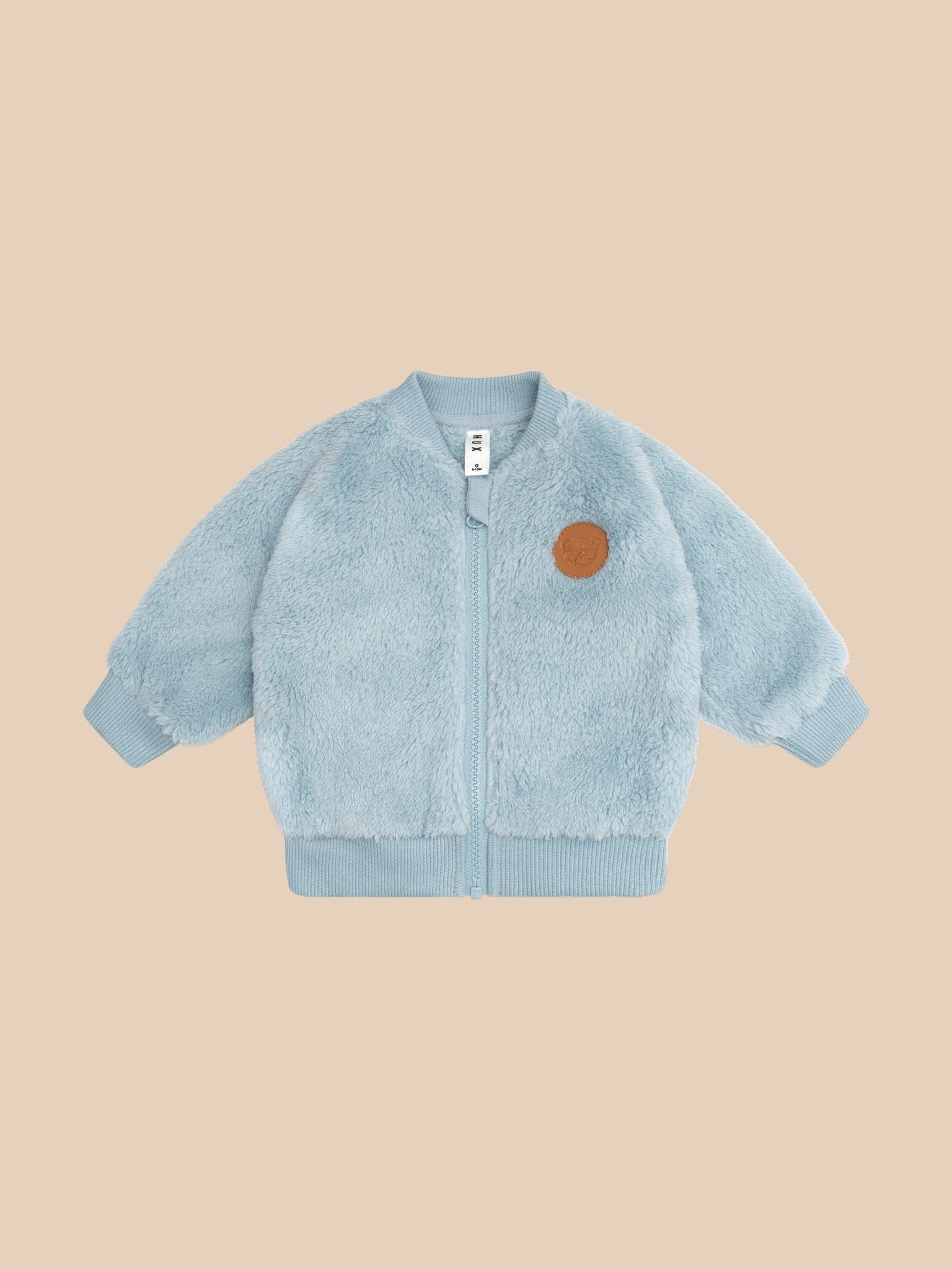 CONSTRUCTION DINO FAUX FUR JACKET Huxbaby - enjoykidsus