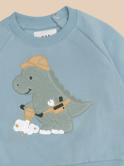 CONSTRUCTION DINO SWEATSHIRT Huxbaby - enjoykidsus