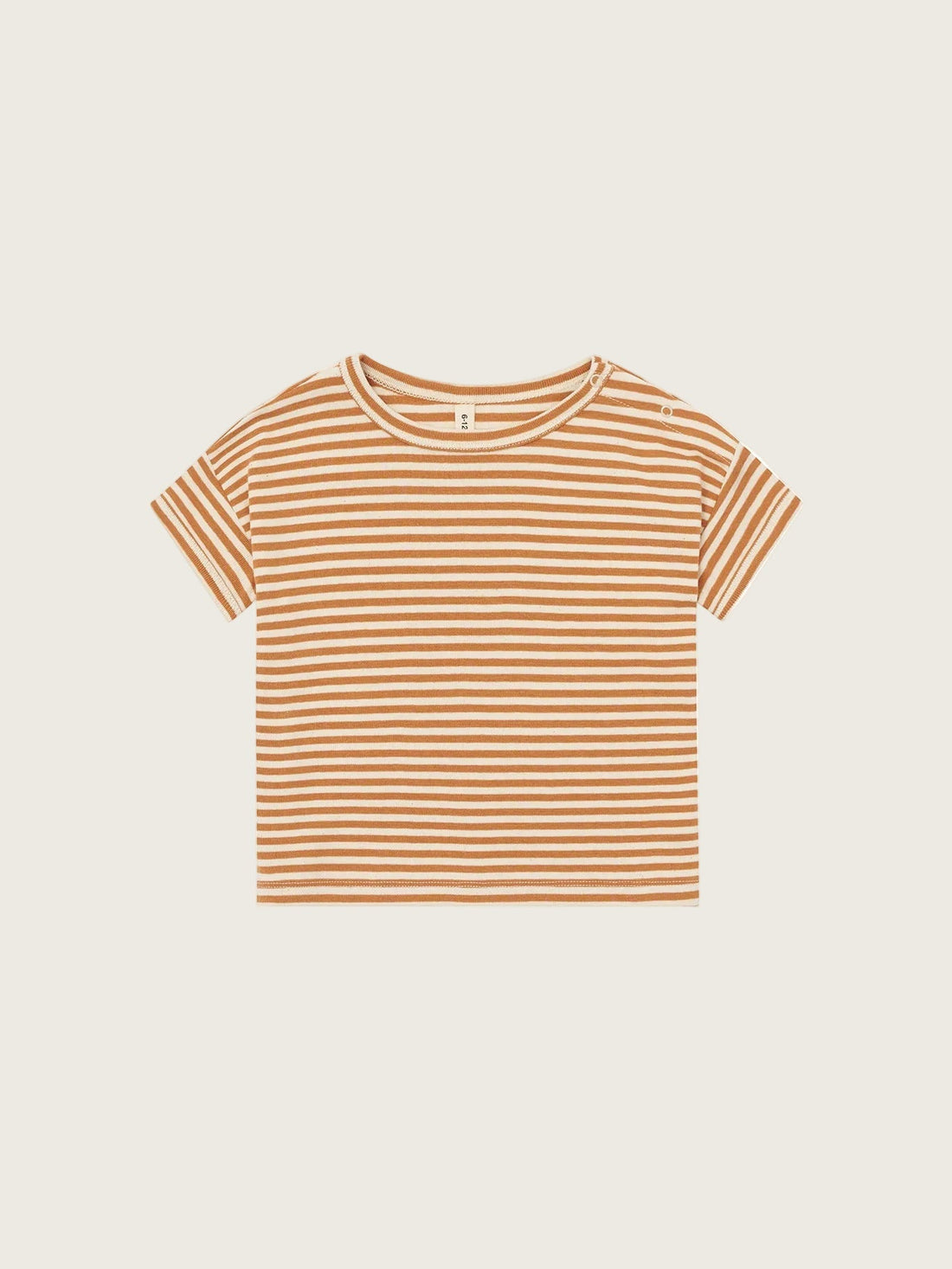 Copper Stripes Boxy T-Shirt Organic Zoo