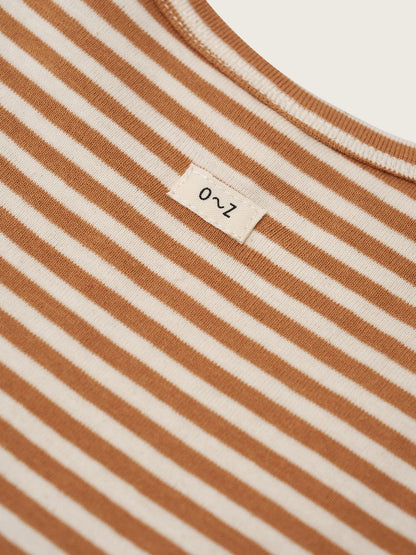Copper Stripes Boxy T-Shirt Organic Zoo