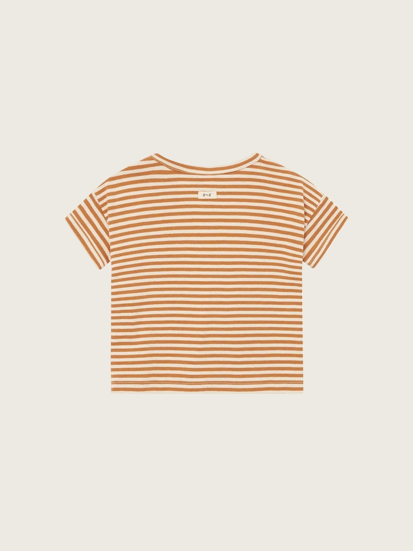 Copper Stripes Boxy T-Shirt Organic Zoo